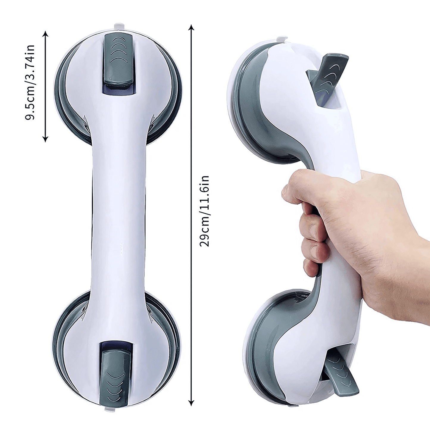 SafeHold – Suction Grab Bar with Non-Slip Grip for Shower & Toilet