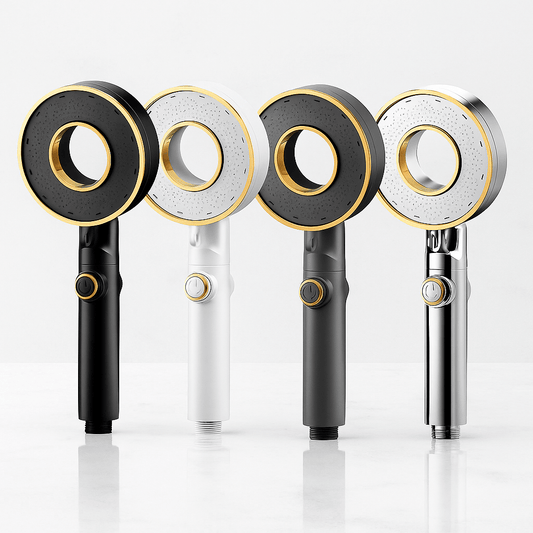 HydroFlex – Handheld Shower with 3 Adjustable Spray Modes, Pressure Boost & On/Off Button