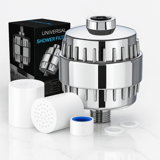 PureFlow – 15/20-Stage Shower Filter for Cleaner Water & Softer Skin