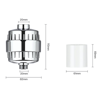 PureFlow – 15/20-Stage Shower Filter for Cleaner Water & Softer Skin