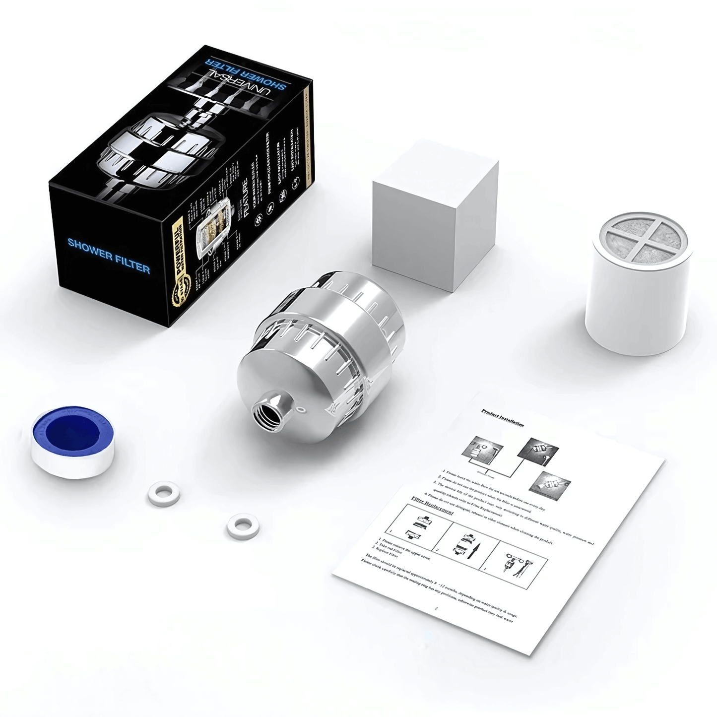 PureFlow – 15/20-Stage Shower Filter for Cleaner Water & Softer Skin