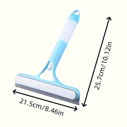 GlassGlide – 3-in-1 Window Cleaner with Spray, Sponge, and Rubber Blade for Home and Car