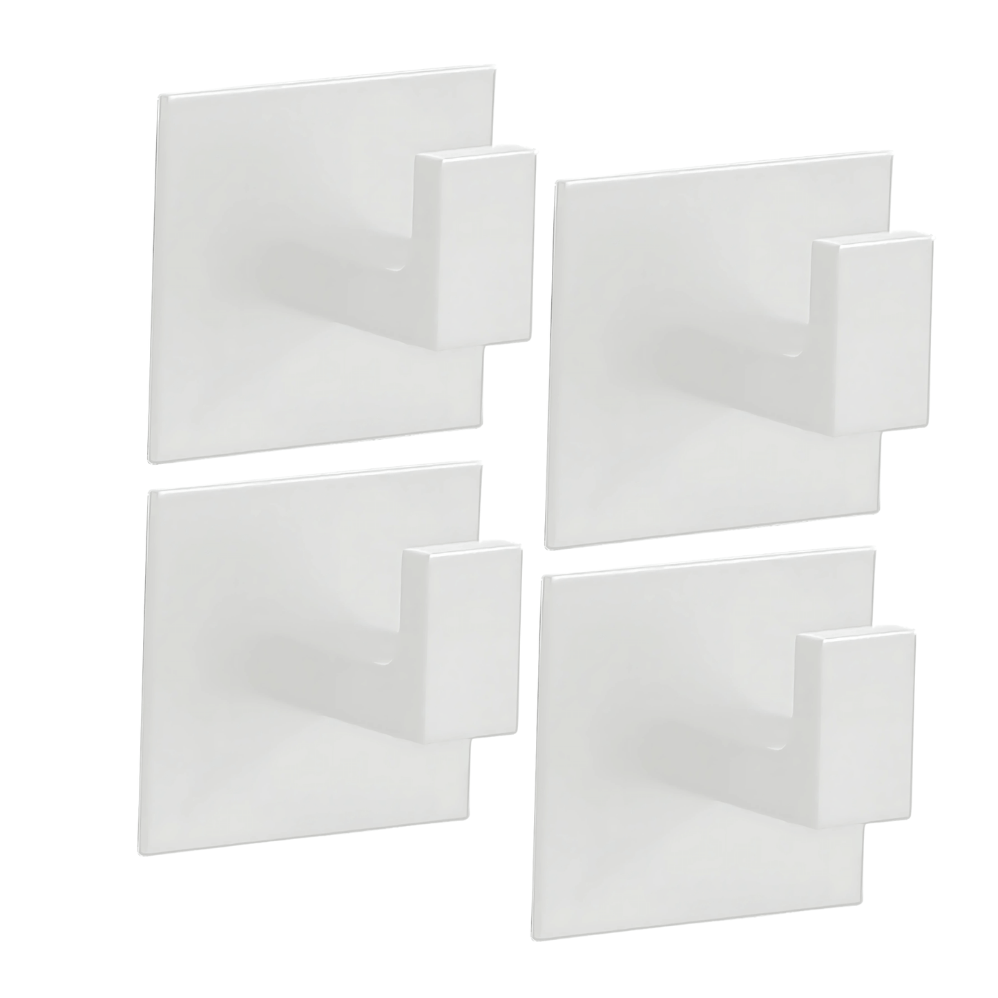 AdheGrip – Self-Adhesive Aluminum Wall Hooks with Strong 3M Adhesive for Bathroom & Kitchen | Black, White & Gray