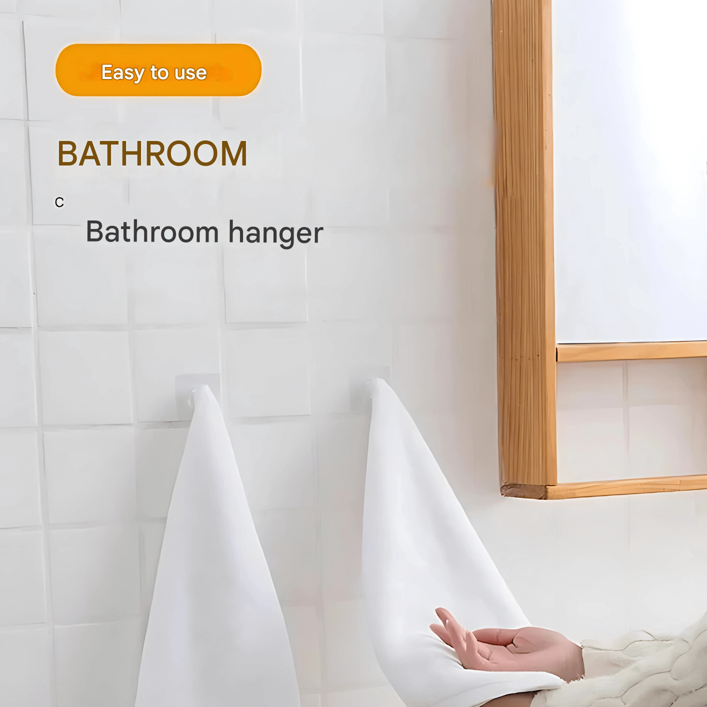 StickMate – Transparent Strong Adhesive Hooks for Walls & Doors