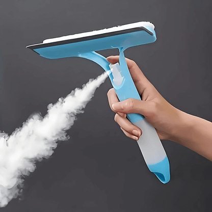 GlassGlide – 3-in-1 Window Cleaner with Spray, Sponge, and Rubber Blade for Home and Car
