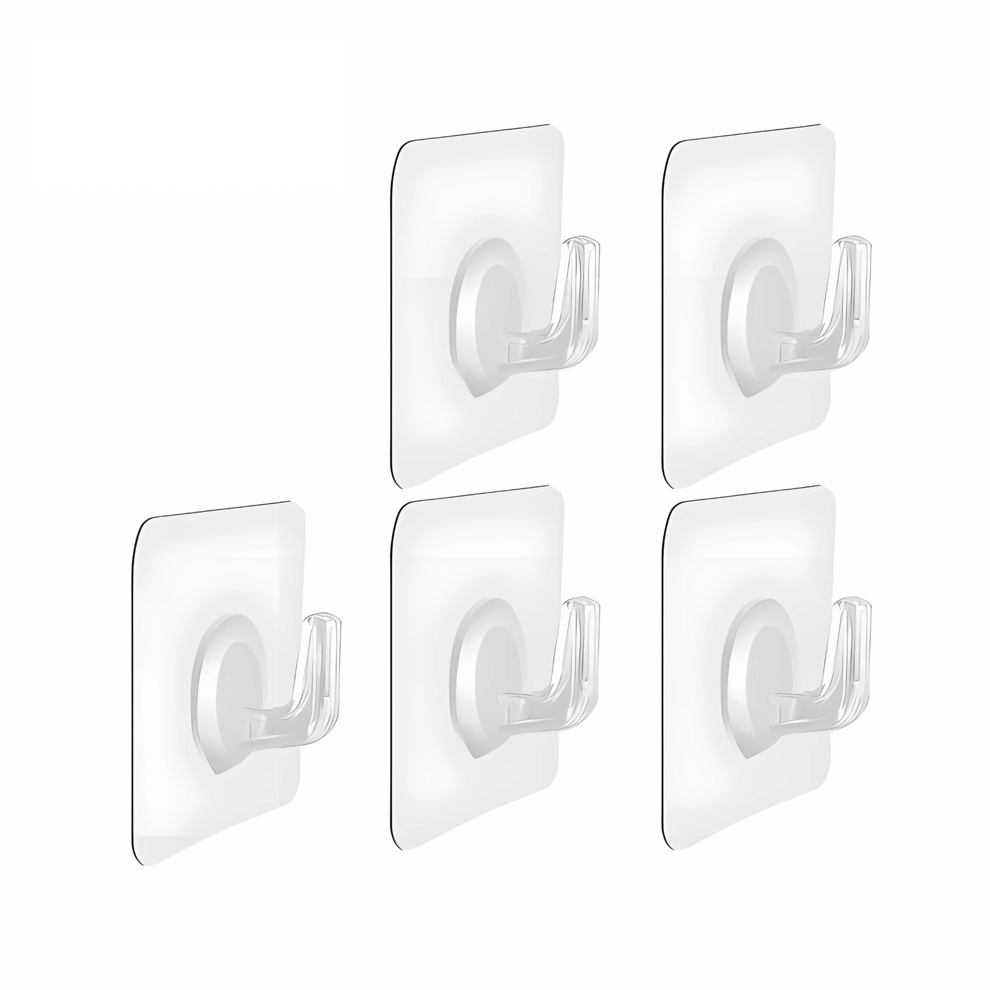 StickMate – Transparent Strong Adhesive Hooks for Walls & Doors