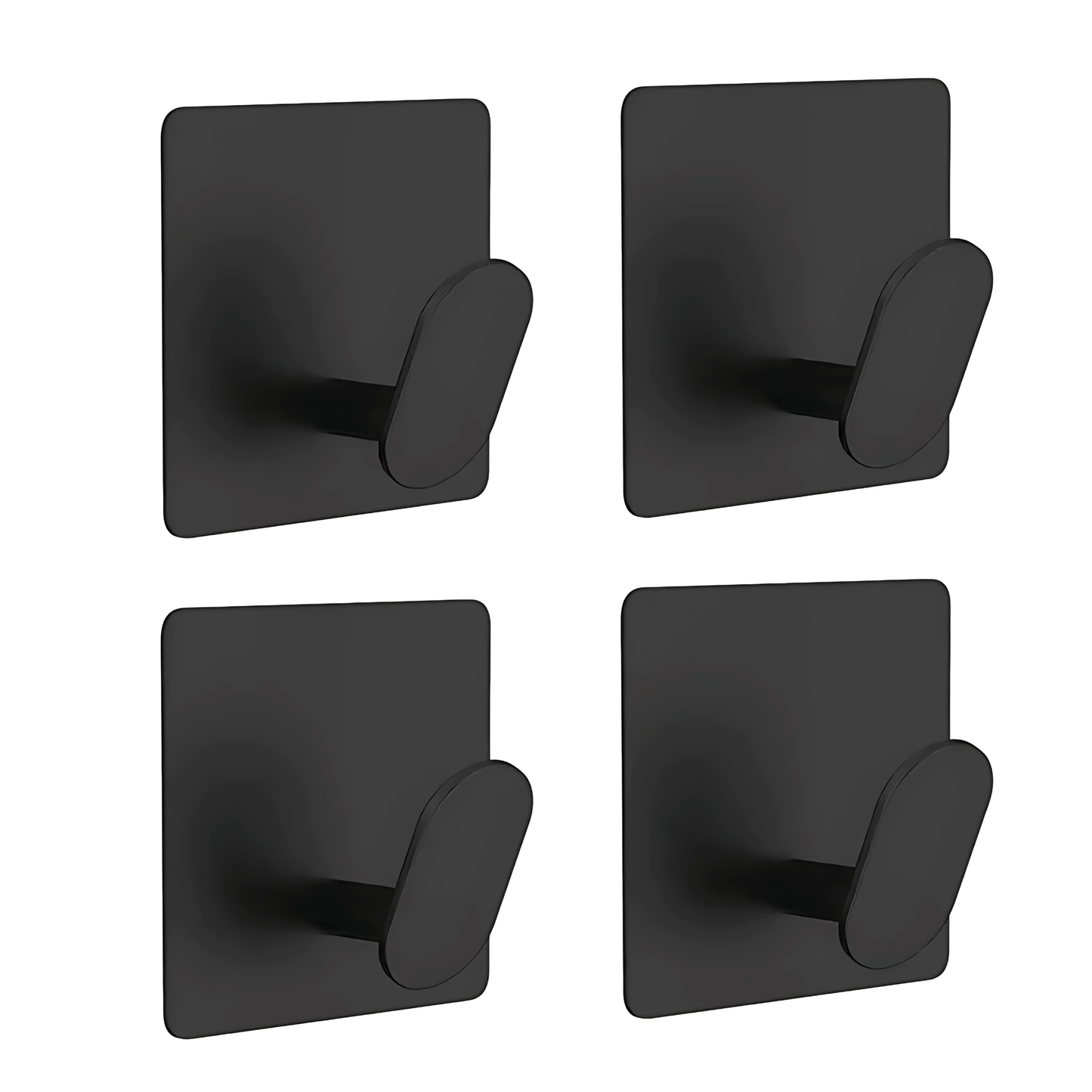 StepHooks – 4-Pack Stainless Steel Adhesive Hooks for Bathroom, Kitchen & Entryway