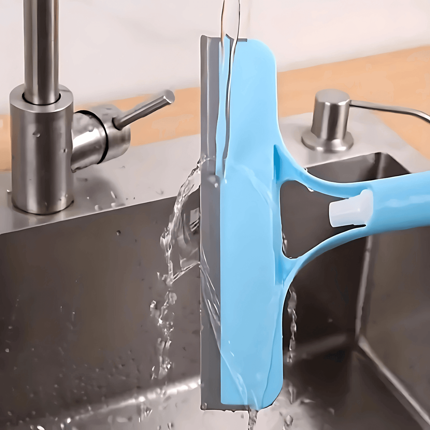 GlassGlide – 3-in-1 Window Cleaner with Spray, Sponge, and Rubber Blade for Home and Car